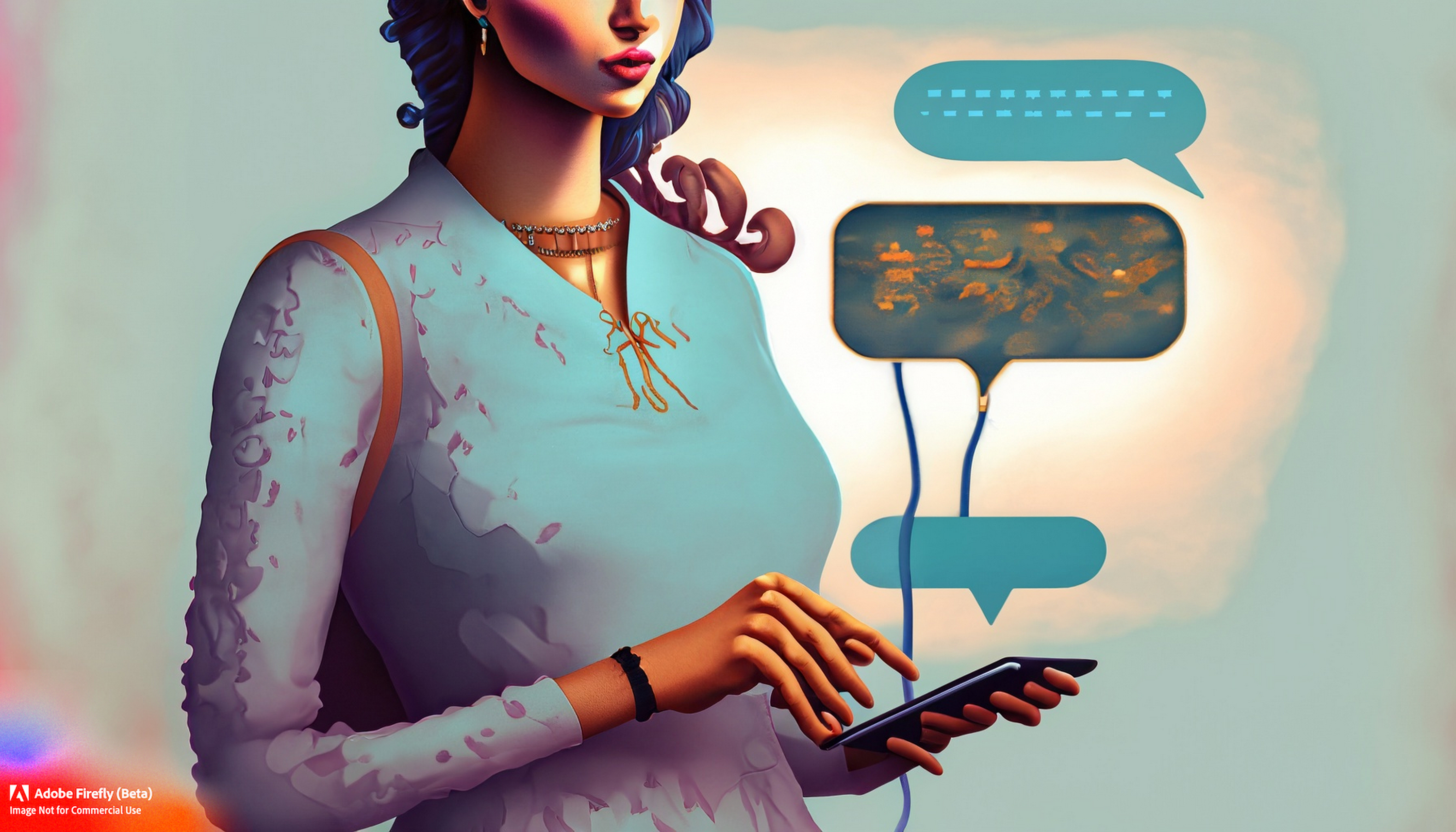 L’API ChatGPT amène une application à pouvoir exploiter la puissance de ChatGPT. © D. Ichbiah avec Adobe Firefly